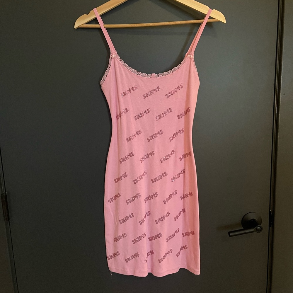 Skims Rhinestone Mini Dress